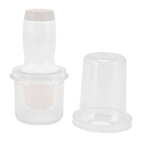Oil Dispenser Bottle 60ml Food Grade Silicone Squeeze Type Brush Evenly Heat Insulation Cooking Oil Dispenser Gray White