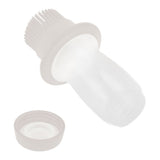 Oil Dispenser Bottle 60ml Food Grade Silicone Squeeze Type Brush Evenly Heat Insulation Cooking Oil Dispenser Gray White
