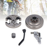 7 Teeth Clutch Drum Oil Pump Kit 17x30mm Gear Iron High Accuracy for Husqvarna 455 460 Chainsaw