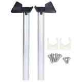 2Pcs Greenhouse Rain Gutter Drains Silver Drainage Downpipe Gutter Kit Gutter Water Butt Pipe Kit In Australia - Darrahopens