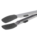 Food Tong Thickened 304 Stainless Steel Anti Slip Corrosion Resistant Barbecue Tongs for Restaurant Kitchen Baking Black
