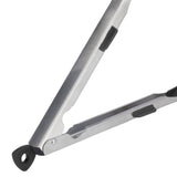 Food Tong Thickened 304 Stainless Steel Anti Slip Corrosion Resistant Barbecue Tongs for Restaurant Kitchen Baking Black
