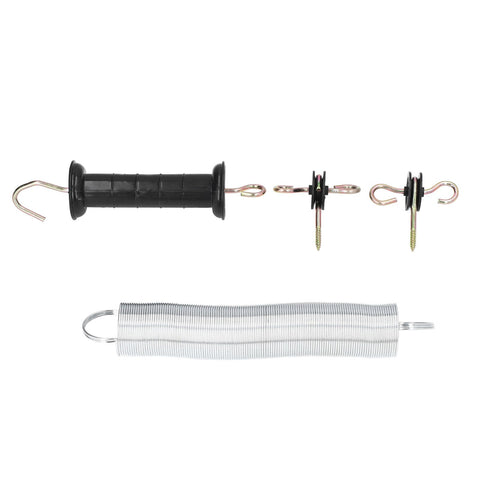 Electric Fence Gate Kit PP Iron 5 Meters Animal Spring Door Accessory with Handle Insulated Nail for Livestock In Australia - Darrahopens