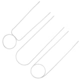 3 Pcs Plant Trellis 40cm Wrought Iron Metal Plant Climbing Trellis Indoor Green Plant Potted Flower Arrangement Bracket White