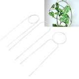 3 Pcs Plant Trellis 40cm Wrought Iron Metal Plant Climbing Trellis Indoor Green Plant Potted Flower Arrangement Bracket White