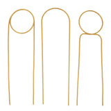 3 Pcs Plant Trellis 40cm Wrought Iron Metal Plant Climbing Trellis Indoor Green Plant Potted Flower Arrangement Bracket Gold In Australia - Darrahopens