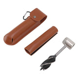 Manual Wood Auger Wrench Hand Survival Auger Wrench Multifunctional Woodworking Punch Tools Brown PU Leather Case In Australia - Darrahopens