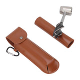 Manual Wood Auger Wrench Hand Survival Auger Wrench Multifunctional Woodworking Punch Tools Brown PU Leather Case In Australia - Darrahopens