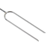 3Pcs Barbecue Forks Multifunctional Stainless Steel Roasting Stick with Beech Wood Handle for Outdoor BBQ Camping 47.2cm