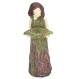 Fairy Statue Bird Feeder Resin Attractive Beautiful Goddess Statuary Bird Feeder for Outdoor Gardens