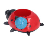 Ladybugs Flower Pot Simulation Cute Resin Animal Succulent Plant Container for Garden Decorations W93