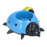 Ladybugs Flower Pot Simulation Cute Resin Animal Succulent Plant Container for Garden Decorations W95