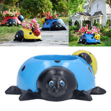 Ladybugs Flower Pot Simulation Cute Resin Animal Succulent Plant Container for Garden Decorations W95