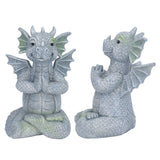 Small Dinosaur Sculpture Resin Meditated Statue Home Ornament for Garden Tree Courtyard Backyard