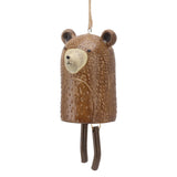 Rustic Hanging Animal Wind Chimes Resin Hand Made Natural Garden Decoration for Gardens Backyards Trees Yards C Raccoon