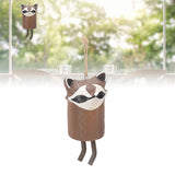 Rustic Hanging Animal Wind Chimes Resin Hand Made Natural Garden Decoration for Gardens Backyards Trees Yards D Red Panda