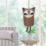 Rustic Hanging Animal Wind Chimes Resin Hand Made Natural Garden Decoration for Gardens Backyards Trees Yards D Red Panda