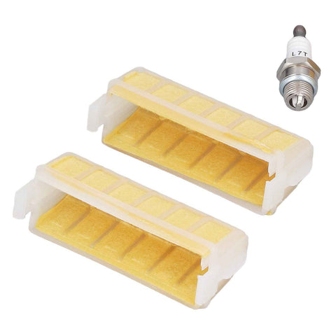 2pcs Air Filter 1123 120 1613 Chainsaw Parts with Spark Plug Replacement for Stihl MS210 MS230 MS250 021 023 025 In Australia - Darrahopens