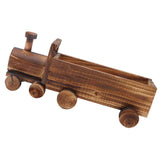 Wooden Flower Pot Cartoon Train Shape Good Ventilation Succulent Flower Pot Decoration for Garden Home Office In Australia - Darrahopens