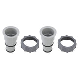 2Pcs Replacement Hose Adapter Plastic Pool Accessories for Threaded Connection Pumps 1.5in 1.25in Hoses
