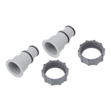 2Pcs Replacement Hose Adapter Plastic Pool Accessories for Threaded Connection Pumps 1.5in 1.25in Hoses