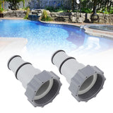 2Pcs Replacement Hose Adapter Plastic Pool Accessories for Threaded Connection Pumps 1.5in 1.25in Hoses
