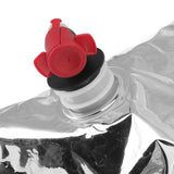 5Pcs Emergency Water Jug Bags with Spigot Foldable Beverage Insulation Drinking Water Storage Bag 5L
