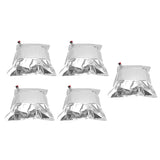 5Pcs Emergency Water Jug Bags with Spigot Foldable Beverage Insulation Drinking Water Storage Bag 15L