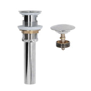 Sink Drain Stopper Copper Stainless Steel Bathroom Wash Basin Sink Drain Part for Home KitchenSilver with Overflow In Australia - Darrahopens