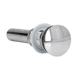 Sink Drain Stopper Copper Stainless Steel Bathroom Wash Basin Sink Drain Part for Home KitchenSilver with Overflow