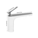 G1/2 Single Handle Basin Mixer Tap with Metal Handle Durable Solid Brass Bathroom Faucet