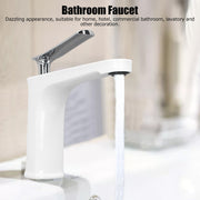G1/2 Single Handle Basin Mixer Tap with Metal Handle Durable Solid Brass Bathroom Faucet