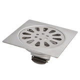 Shower Drain Square Shape Adjustable Tile Insertion Floor Drain Channel for Kitchen Bathroom