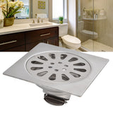 Shower Drain Square Shape Adjustable Tile Insertion Floor Drain Channel for Kitchen Bathroom