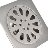 Shower Drain Square Shape Adjustable Tile Insertion Floor Drain Channel for Kitchen Bathroom
