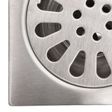 Shower Drain Square Shape Adjustable Tile Insertion Floor Drain Channel for Kitchen Bathroom