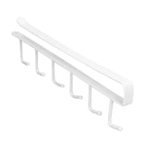 Coffee Mug Holder 6 Hooks Elegant Style Convenient Practical Stable Reliable Durable Wearable Kitchen Rack for HomeWhite In Australia - Darrahopens