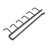 Coffee Mug Holder 6 Hooks Elegant Style Convenient Practical Stable Reliable Durable Wearable Kitchen Rack for HomeBlack