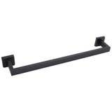 Hand Towel Holder Black Stainless Steel Fashion Design High Hardness Durable Stable Easy Installation Towel Bar