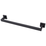 Hand Towel Holder Black Stainless Steel Fashion Design High Hardness Durable Stable Easy Installation Towel Bar
