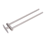 Stainless Steel Toilet Paper Bracket Single Seat 2 Poles Rotatable Toilet Paper Holder
