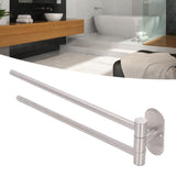 Stainless Steel Toilet Paper Bracket Single Seat 2 Poles Rotatable Toilet Paper Holder
