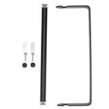 32cm Toilet Paper Holder Wall Mounted Toilet Tissue Roll Holders for Bathroom Kitchen Matte Black