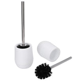 2sets Toilet Bowl Cleaner Brush Lockable Thread Convenient Practical Efficient Safe Reliable Durable Cleaning ToolsWhite (2pcs/inner Box)