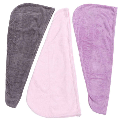 3Pcs Microfiber Hair Towel Wrap Twist Hair Drying Towel Thick Solid Quick Dry for Exercise Swim Hairdressing In Australia - Darrahopens