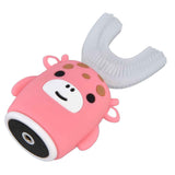 Kids U Shaped Toothbrush Pink Cartoon Electric 360° Tooth Rush Whole Mouth Teeth Cleaning MachineSmall In Australia - Darrahopens