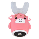Kids U Shaped Toothbrush Pink Cartoon Electric 360° Tooth Rush Whole Mouth Teeth Cleaning MachineSmall In Australia - Darrahopens