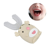 U Shaped Toothbrush Cartoon Cute Design Waterproof 5 Brushing Modes Electric Tooth Brush for KidsChildren