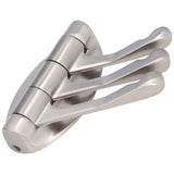 3 Clothes Hook Zinc Alloy Heavy Duty Coat Hook with Round Base for Bedroom Bathroom Closet