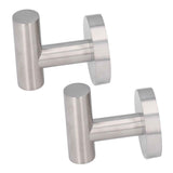 2Pcs Brushed Stainless Steel Bathroom Towel Robe Hook Round Wall Holder Hooks Hanger for Clothing Towel In Australia - Darrahopens